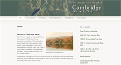 Desktop Screenshot of cambridgemaine.com