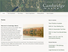Tablet Screenshot of cambridgemaine.com